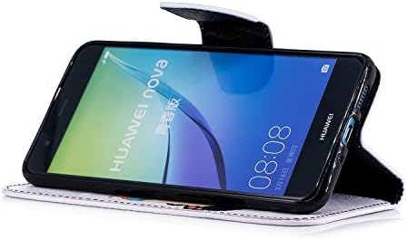 Yiizy Kılıf Kapak ıçin Huawei P10 Lite Durumda, bebek Panda Tarzı Premium Deri Cüzdan Flip Telefon Kapak ıçin Huawei P10 Lite