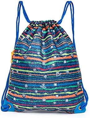 Çocuğun İpli sırt çantası Packable Cinch Çanta Günlük Okul ipli çanta (donanma)