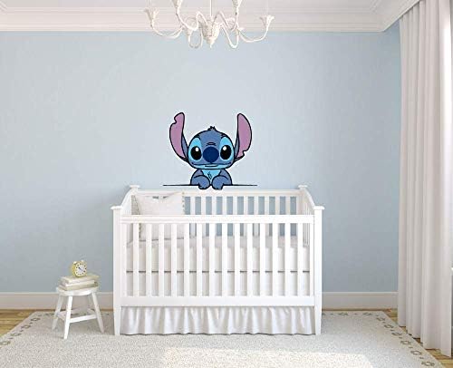 Lilo ve Stitch Sevimli Disney Karakter Duvar Sanatı Grafik çıkartma Vinil Duvar Bebek Çocuk Odası Yatak Odası Kreş Anaokulu Okul